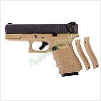 Страйкбольный пистолет WE Glock 23 Gen.4, TAN (WE-G004B-TAN)