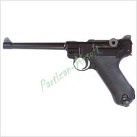 Страйкбольный пистолет WE Luger P08 6 inch, BK (WE-P002)