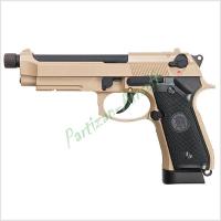 Пистолет для страйкбола KJW Beretta M9A1 TBC (M9A1-TBC-CO2-TAN)