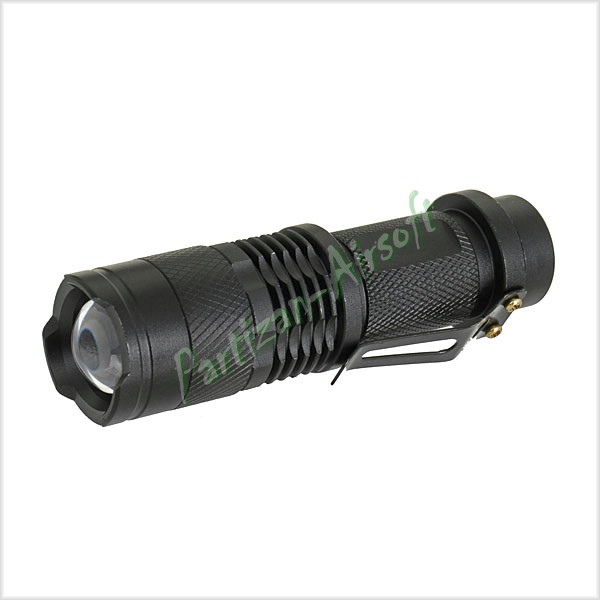 Element Фонарь тактический Mini Telescopic Zoom Flashlight (EX421-BK)