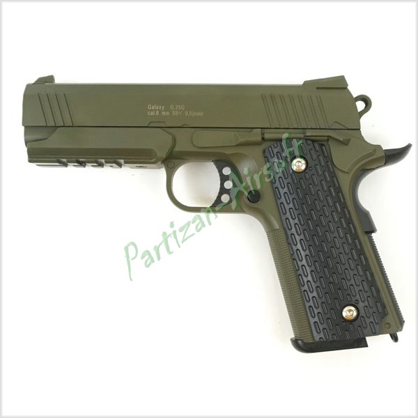Страйкбольный пистолет Galaxy Colt 1911PD Spring. Full Metal (G25G)