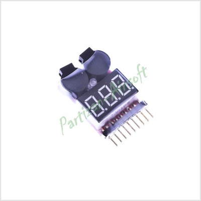 Тестер для аккумуляторов LiPo 1-8S (8S-TESTER)