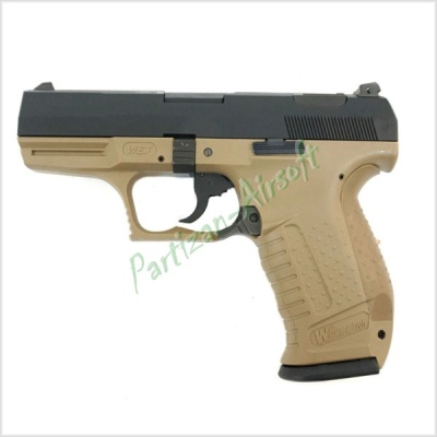 WE Страйкбольный пистолет Walther P99 GBB, DE (WE-PX001-TAN)