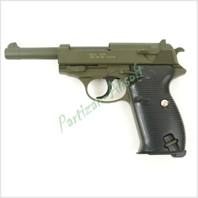 Страйкбольный пистолет Galaxy Walther P38 Spring. Full Metal (G21G)