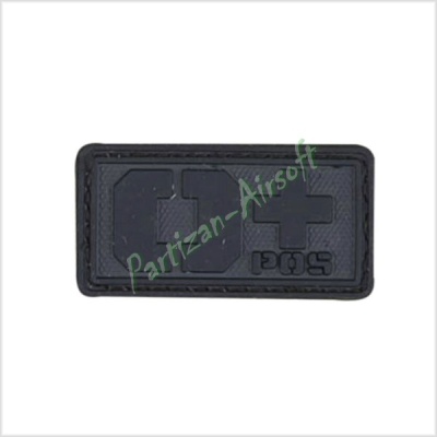 Emerson PVC патч "0+ POS",BK (BD5517C)